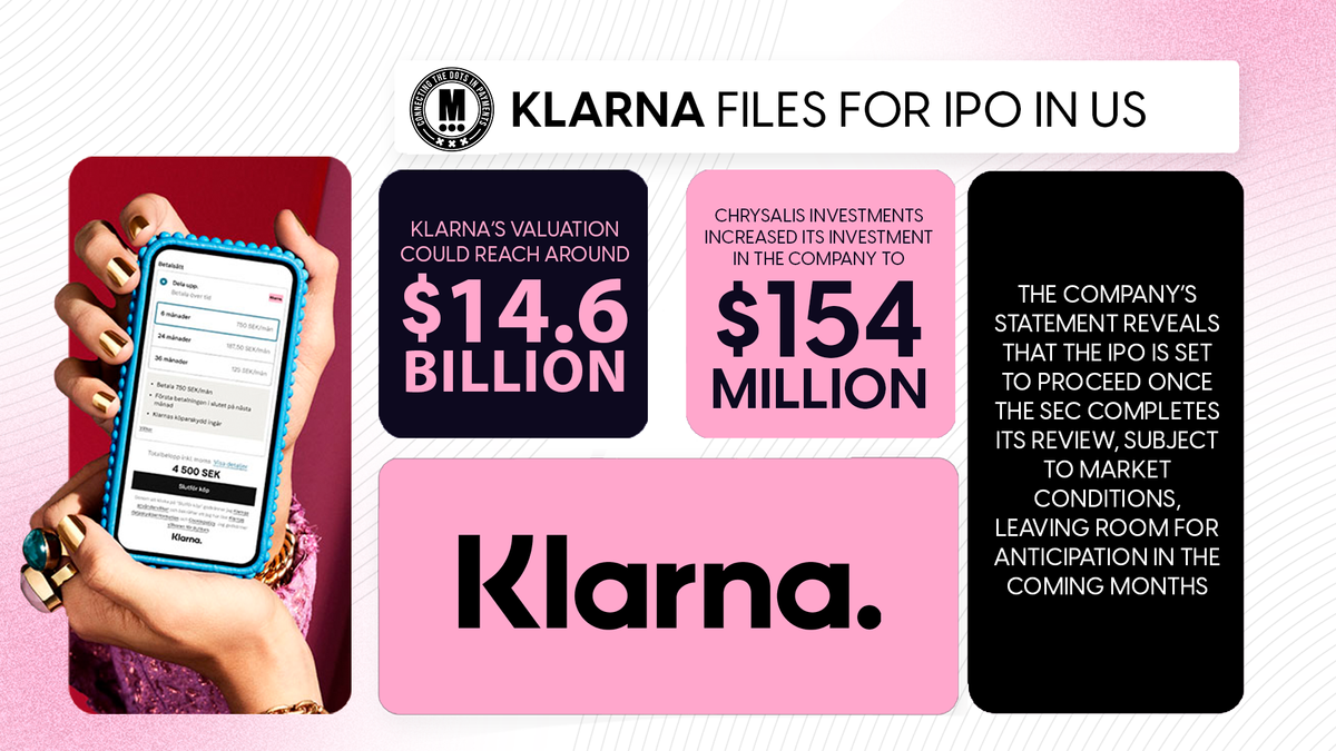 Klarna files for IPO in US