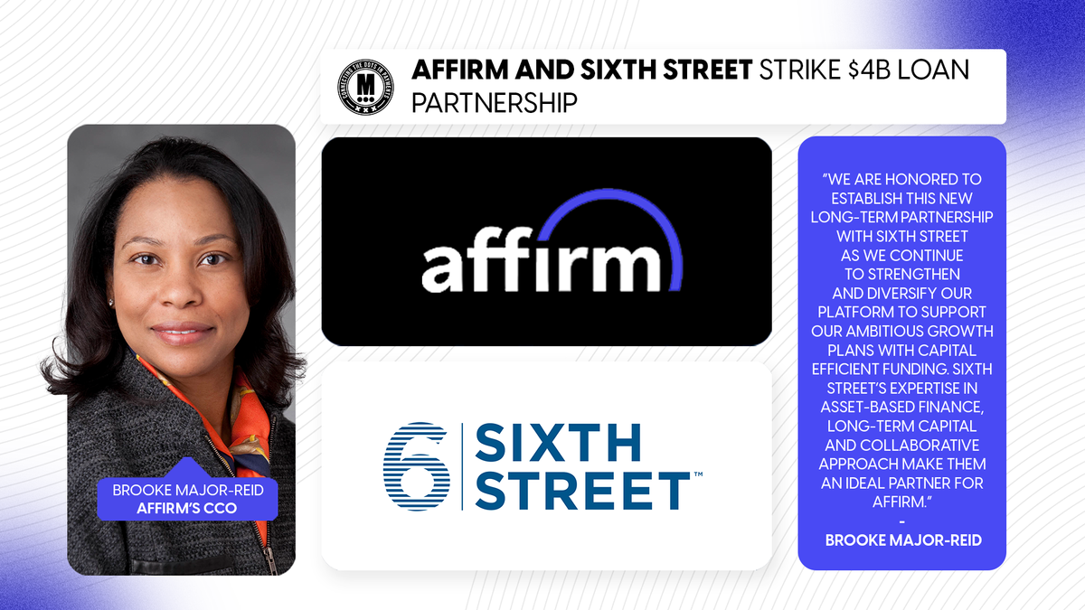 Affirm and Sixth Street Strike $4B Loan Partnership