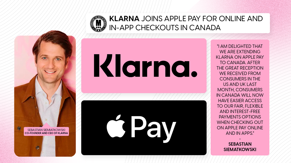 Klarna Joins Apple Pay for Online and In-App Checkouts in Canada