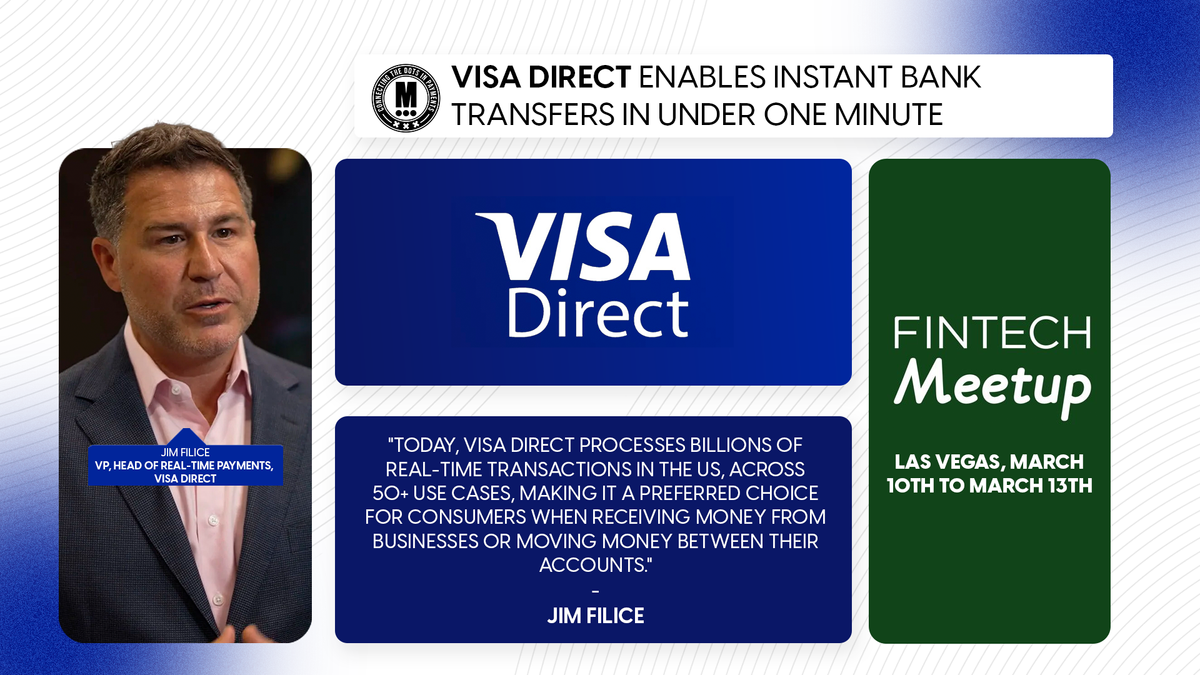 Visa Direct Enables Instant Bank Transfers in Under One Minute