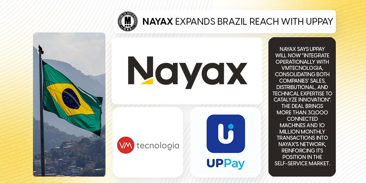 Nayax Expands Brazil Reach with UPPay