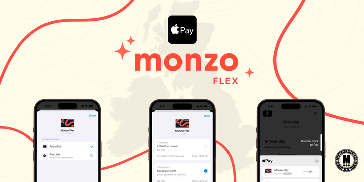 Monzo Enables Flex Users to Make monthly Payments with Apple Pay