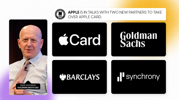 Apple is in talks with two new partners to take over Apple Card