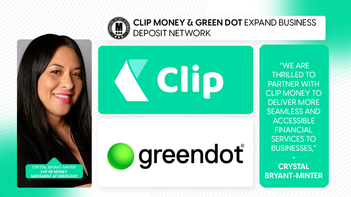 Clip Money & Green Dot Expand Business Deposit Network