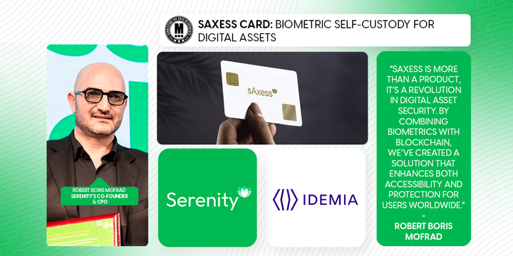 sAxess Card: Biometric Self-Custody for Digital Assets